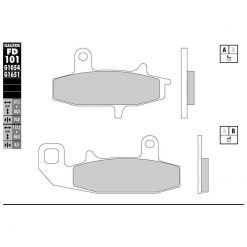 Bremsbelag Galfer Semi-Metal (Paar)