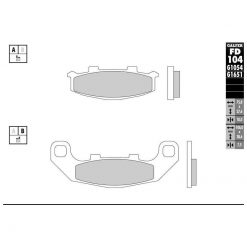 Bremsbelag Galfer Semi-Metal (Paar)
