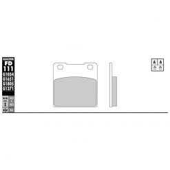 Bremsbelag Galfer Semi-Metal (Paar)