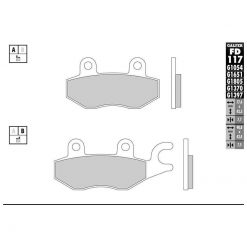 Bremsbelag Galfer Sinter-Street (Paar)