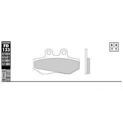 Bremsbelag Galfer Sinter-Scooter (Paar)