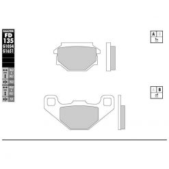 Bremsbelag Galfer Semi-Metal (Paar)