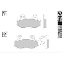 Bremsbelag Galfer Sinter-Scooter (Paar)