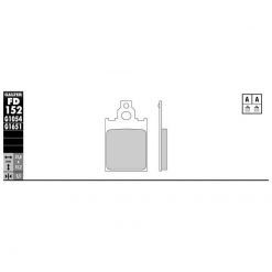 Bremsbelag Galfer Semi-Metal (Paar)