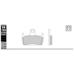 Bremsbelag Galfer Semi-Metal (Paar)