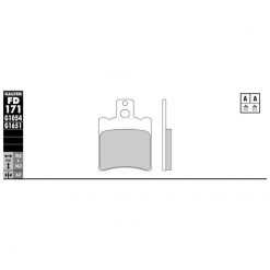 Bremsbeläge Galfer Semi-Metal (Paar)