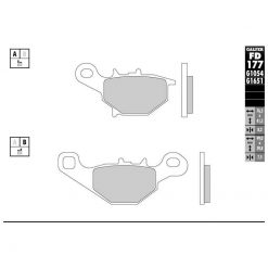 Bremsbelag Galfer Semi-Metal (Paar)