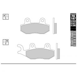 Bremsbelag Galfer Sinter-Scooter (Paar)