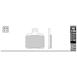 Bremsbelag Galfer Semi-Metal (Paar)