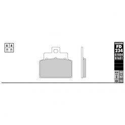 Bremsbelag Galfer Semi-Metal (Paar)