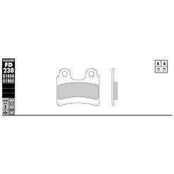 Bremsbelag Galfer Semi-Metal (Paar)