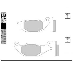 Bremsbelag Galfer Semi-Metal (Paar)