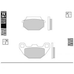 Bremsbelag Galfer Semi-Metal (Paar)