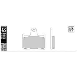 Bremsbelag Galfer Semi-Metal (Paar)