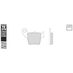 Bremsbelag Galfer Semi-Metal (Paar)