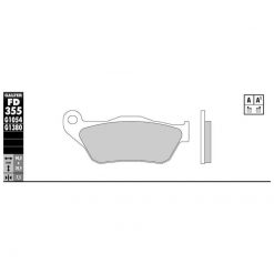 Bremsbelag Galfer Semi-Metal (Paar)