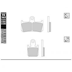 Bremsbelag Galfer Sinter-Sport (Paar)