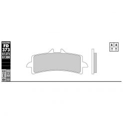 Bremsbelag Galfer Sinter-Sport (nicht für Rennstrecke geeignet in dieser Form)