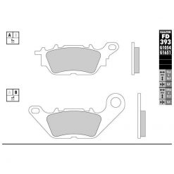 Bremsbelag Galfer Semi-Metal (Paar)