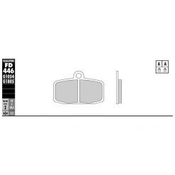 Bremsbelag Galfer Semi-Sinter-Offroad (Paar)