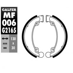 Bremsbacken Galfer 130x30mm