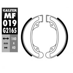 Bremsbacken TRW Lucas MCS807 (140x40mm)