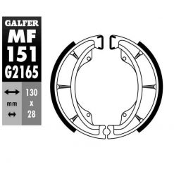 Bremsbacken Galfer 130x28mm