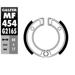 Bremsbacken Galfer 80x17mm