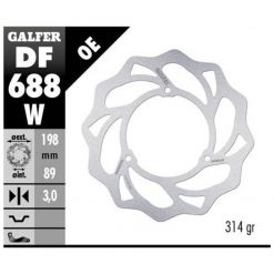 Bremsscheibe Galfer W 198/89/3 mm