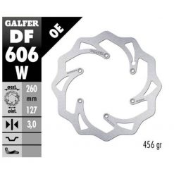 Bremsscheibe Galfer W 260/127/3 mm
