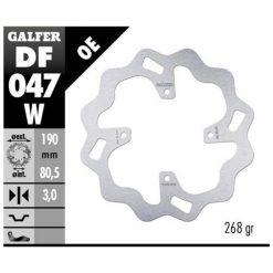 Bremsscheibe Galfer W 190/80.5/3 mm