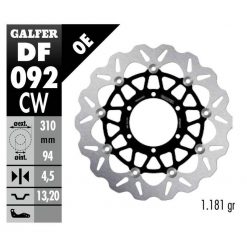 Bremsscheibe Galfer DF092CW 310/94/4.5mm Honda CBR 250 RR ABS
