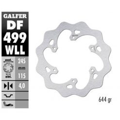 Bremsscheibe Galfer WLL 245/115/4 mm