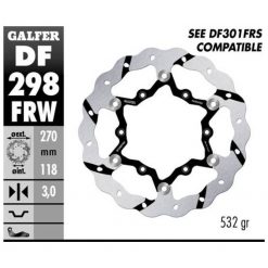 Bremsscheibe Galfer FRW 270/118/3 mm