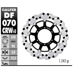 Bremsscheibe Galfer CRW 310/94/5mm (links)