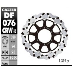 Bremsscheibe Galfer CRW 320/94/5 mm (rechts)