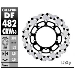 Bremsscheibe Galfer CRW 310/132/5mm rechts