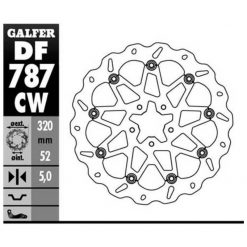 Bremsscheibe Galfer CW 320/52/5 (5 Loch)