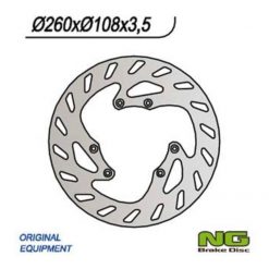 Bremsscheibe NG Brake Disc 260/108/3.5mm (6 Loch)