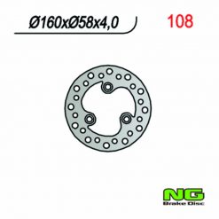 Bremsscheibe NG Brake Disc 160/58/4mm (3 Loch)