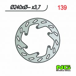 Bremsscheibe NG Brake Disc 240/-/3.7mm (6 Loch)