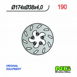 Bremsscheibe NG Brake Disc 174/38/4mm (5 Loch)
