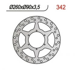 Bremsscheibe NG Brake Disc 260/90/3.5mm (6 Loch)