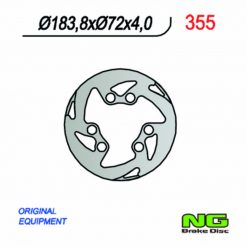 Bremsscheibe NG Brake Disc 183/72/4mm (6 Loch)