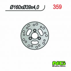 Bremsscheibe NG Brake Disc 160/39/4mm (3 Loch)
