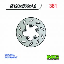 Bremsscheibe NG Brake Disc 190/66/4mm (5 Loch)