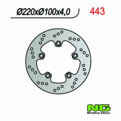 Bremsscheibe NG Brake Disc 220/100/4mm (5 Loch)