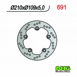Bremsscheibe NG Brake Disc 210/109/5mm (5 Loch)