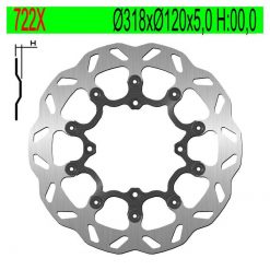 Bremsscheibe NG Brake Disc 318/120/5mm (4 Loch)