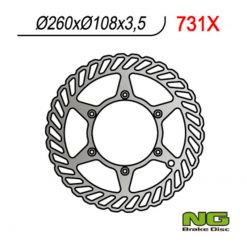 Bremsscheibe NG Brake Disc 260/108/3.5mm (6 Loch)